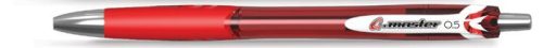 Zseléstoll, 0,25 mm, nyomógombos, FLEXOFFICE, 'G.master', piros