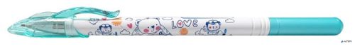 Zseléstoll, 0,25 mm, kupakos, FLEXOFFICE 'Love', kék