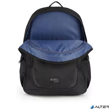 Hátizsák, iskolatáska, cipzáras, GABOL "Panther", fekete