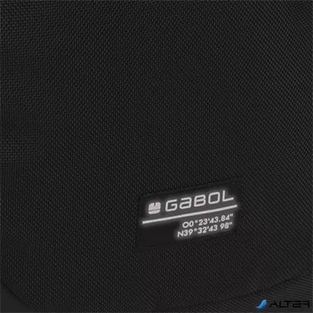 Hátizsák, iskolatáska, cipzáras, GABOL "Panther", fekete