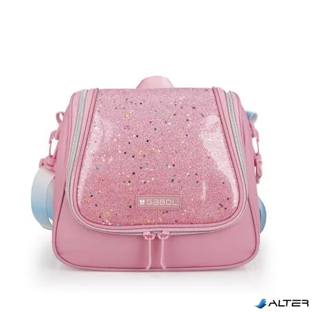 Uzsonnás táska, GABOL "Glam", rózsaszín csillámos