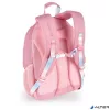 Hátizsák, iskolatáska, cipzáras, GABOL "Glam", rózsaszín csillámos