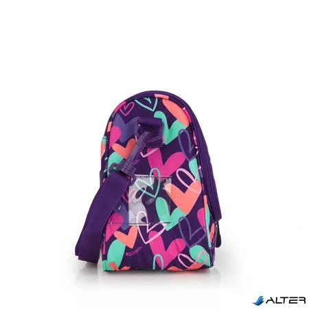 Uzsonnás táska, GABOL "Kokoro", lila, szívek