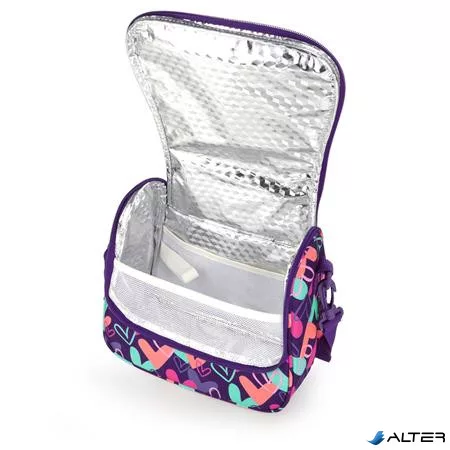 Uzsonnás táska, GABOL "Kokoro", lila, szívek