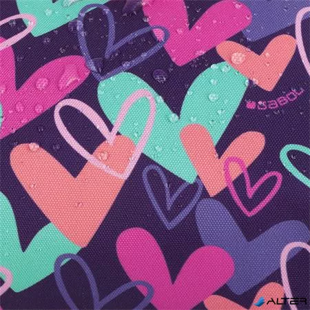 Uzsonnás táska, GABOL "Kokoro", lila, szívek