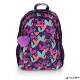 Hátizsák, iskolatáska, cipzáras, GABOL "Kokoro", lila, szívek