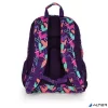 Hátizsák, iskolatáska, cipzáras, GABOL "Kokoro", lila, szívek