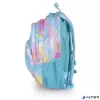 Hátizsák, iskolatáska, cipzáras, GABOL "Mystic", világoskék, batikolt hatású