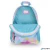 Hátizsák, iskolatáska, cipzáras, GABOL "Mystic", világoskék, batikolt hatású
