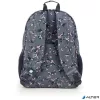 Hátizsák, iskolatáska, cipzáras, GABOL "Secret", szürke, virágmintás