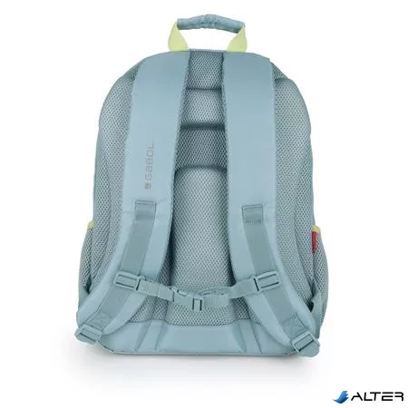 Hátizsák, iskolatáska, cipzáras, GABOL "Whisper", mentazöld