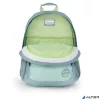 Hátizsák, iskolatáska, cipzáras, GABOL "Whisper", mentazöld