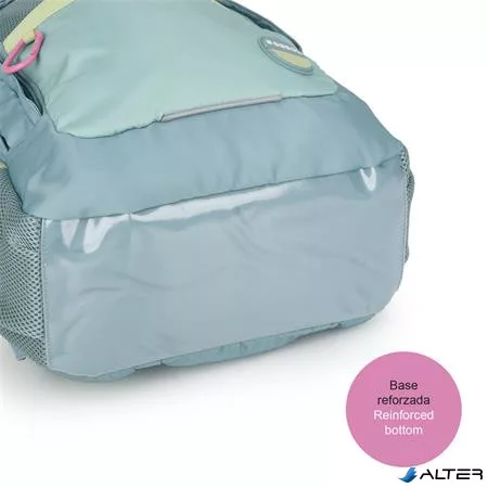 Hátizsák, iskolatáska, cipzáras, GABOL "Whisper", mentazöld