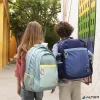 Hátizsák, iskolatáska, cipzáras, GABOL "Whisper", mentazöld