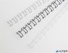 Spirál, fém, 2:1, 6 mm, 55 lap, GBC "MultiBind 21",  ezüst