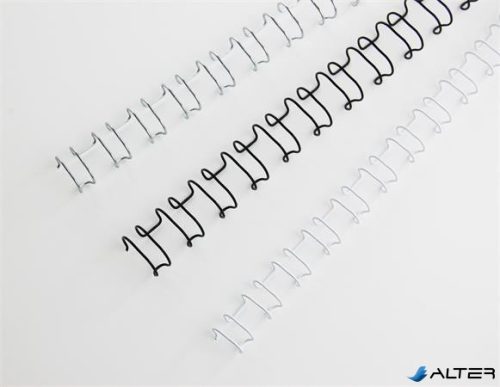 Spirál, fém, 2:1, 6 mm, 55 lap, GBC 'MultiBind 21',  ezüst