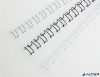 Spirál, fém, 2:1, 8 mm, 70 lap, GBC "MultiBind 21",  fekete