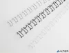Spirál, fém, 2:1, 8 mm, 70 lap, GBC "MultiBind 21", fehér