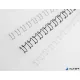 Spirál, fém, 2:1, 12 mm, 100 lap, GBC "MultiBind 21",  fekete