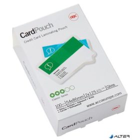 Meleglamináló fólia, 125 mikron, 54x86mm, GBC