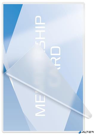 Meleglamináló fólia, 125 mikron, 54x86mm, GBC