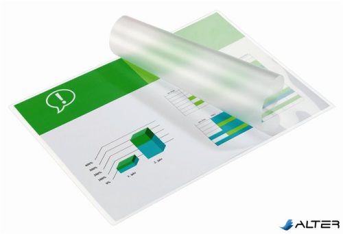 Meleglamináló fólia, 75 mikron, A4, fényes, GBC