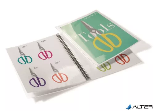 Meleglamináló fólia, 125 mikron, A4, fényes, lefűzhető, GBC