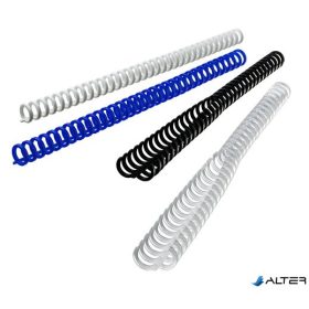   Spirál, műanyag, 8 mm, 45 lap, GBC 'ClickBind', fekete