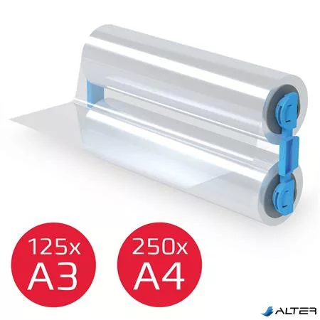 Meleglamináló fólia utántöltő, 75 mikron, A4, fényes, tekercses, GBC "Foton 30"