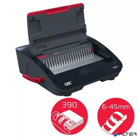 Spirálozógép, műanyag spirálkötéshez, elektromos, 390 lap, GBC "CombBind CB25E"