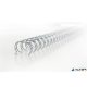 Spirál, fém, 3:1, 8 mm, 70 lap, GBC "WireBind", ezüst
