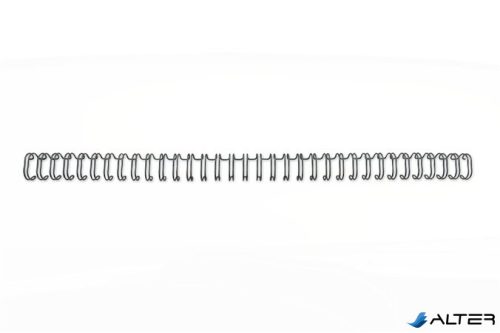 Spirál, fém, 3:1, 9,5 mm, 85 lap, GBC "WireBind", fekete