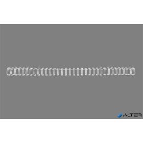   Spirál, fém, 3:1, 14 mm, 125 lap, GBC 'WireBind', fehér