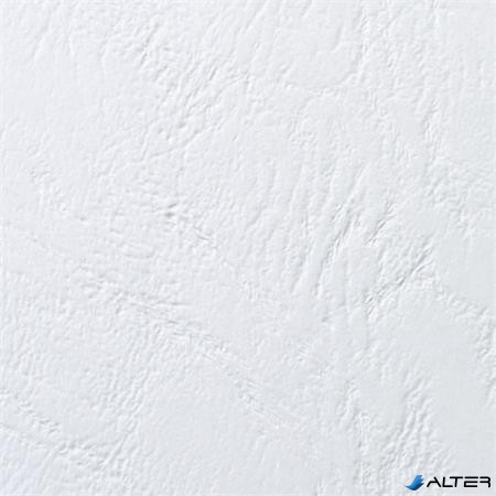 Hátlap, A4, 250 g, bőr mintázat, GBC "LeatherGrain", fehér
