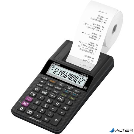 Számológép, szalagos, 12 számjegy, 1 színű nyomtató, CASIO "HR-8RCE"