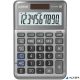 Számológép, asztali, 10 számjegy, CASIO "MS-100 FM", szürke