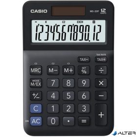   Számológép, asztali, 12 számjegy, CASIO, 'MS-20 F', fekete