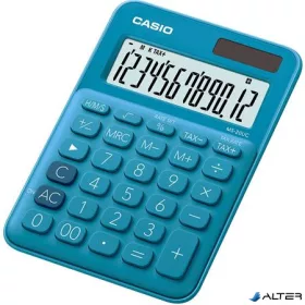   Számológép, asztali, 12 számjegy, CASIO, 'MS 20 UC', kék
