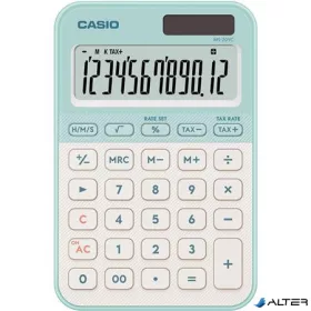   Számológép, asztali, 12 számjegy, CASIO, "MS 20 YC", világoszöld