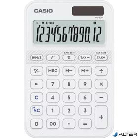   Számológép, asztali, 12 számjegy, CASIO, "MS 20 YC", fehér