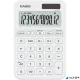 Számológép, asztali, 12 számjegy, CASIO, "MS 20 YC", fehér