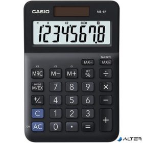   Számológép, asztali, 8 számjegy, CASIO 'MS-8 F', fekete