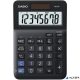 Számológép, asztali, 8 számjegy, CASIO "MS-8 F", fekete