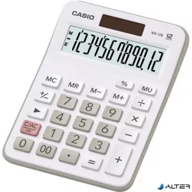   Számológép, asztali, 12 számjegy, CASIO "MX 12WE", fehér