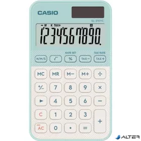   Zsebszámológép, 10 számjegy, CASIO "SL 310 YC", zöld