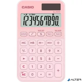   Zsebszámológép, 10 számjegy, CASIO "SL 310 YCK", rózsaszín