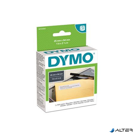 Etikett, LW nyomtatóhoz, 25x54 mm, 500 db etikett, DYMO