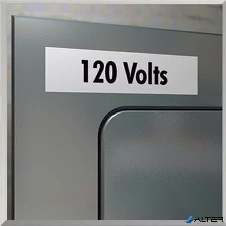 Feliratozógép szalag, vinil, 19 mm x 5,5 m, DYMO 'Rhino', fehér-fekete
