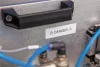 Feliratozógép szalag, tartós poliészter, 9 mm x 5,5 m, DYMO 'Rhino',fehér-fekete