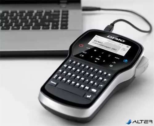 Elektromos feliratozógép, DYMO 'LM 280' készlet táskában